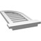 Ekena Millwork Quarter Round Top Right Surface Mount PVC Gable Vent w/ 2"W x 2"P Brickmould Sill Frame, 12"W x 26"H GVPQR12X2603SN - alternate 5